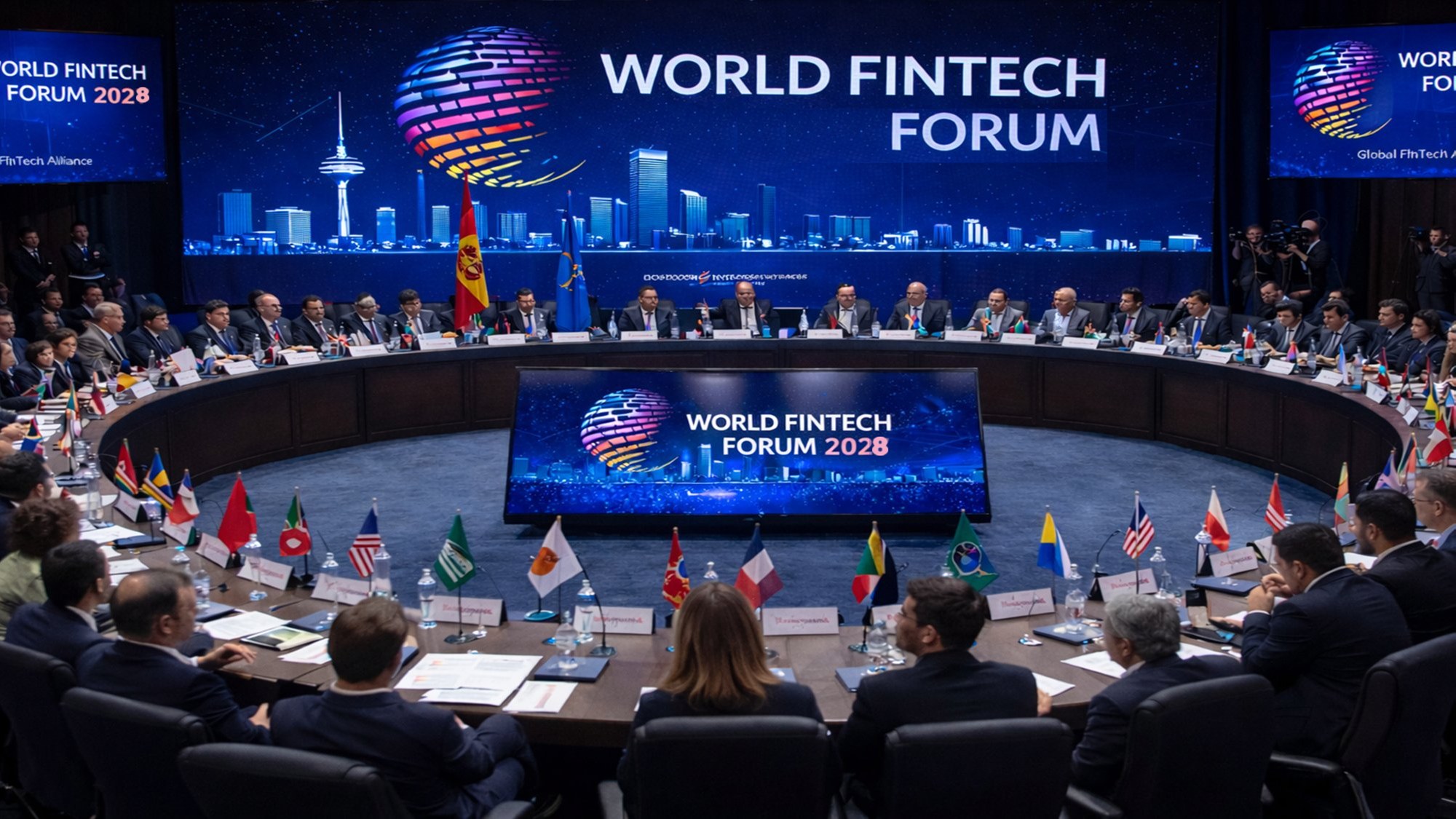World FinTech Forum leadership roundtable with global representatives